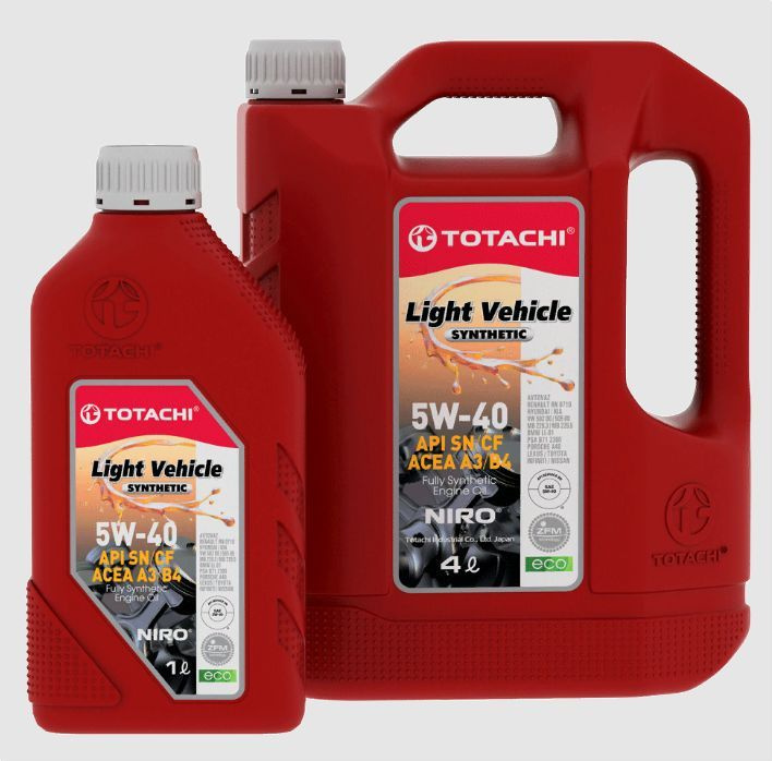 

TOTACHI NIRO LV Synthetic 5W-40 API SP, SN PLUS, SN/CF, ACEA A3/B4 3,47 кг/4л акция