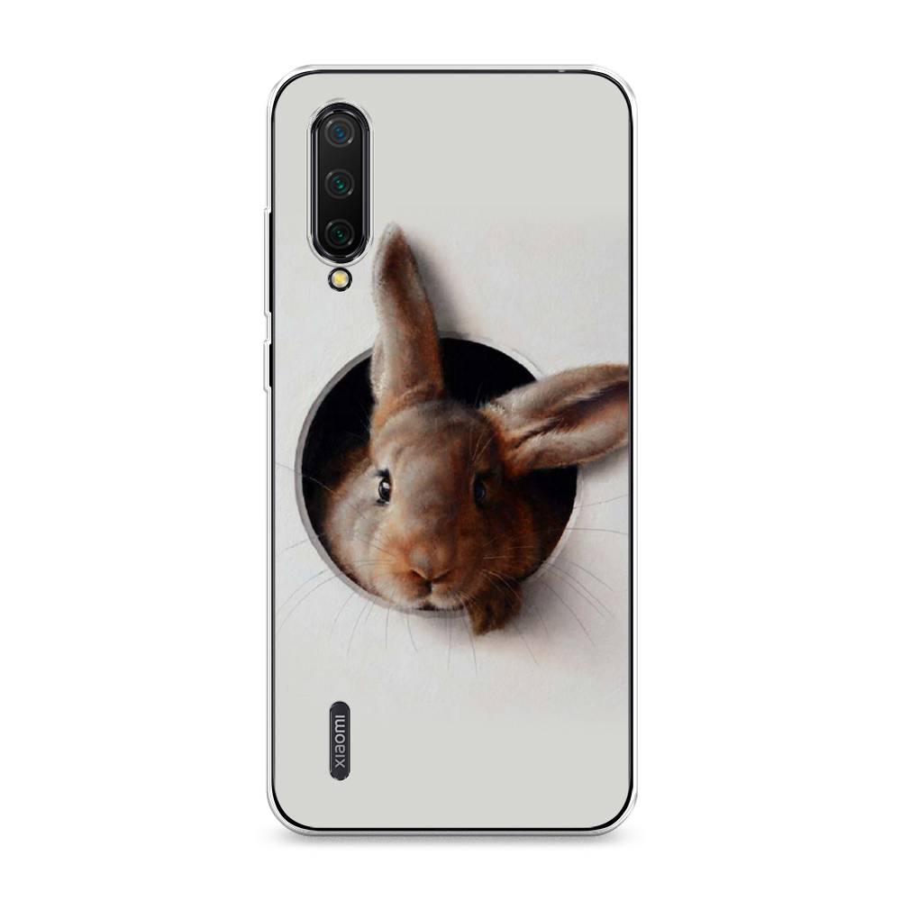 

Чехол на Xiaomi Mi 9 Lite"Любопытный кролик", Серый;коричневый, 36750-1