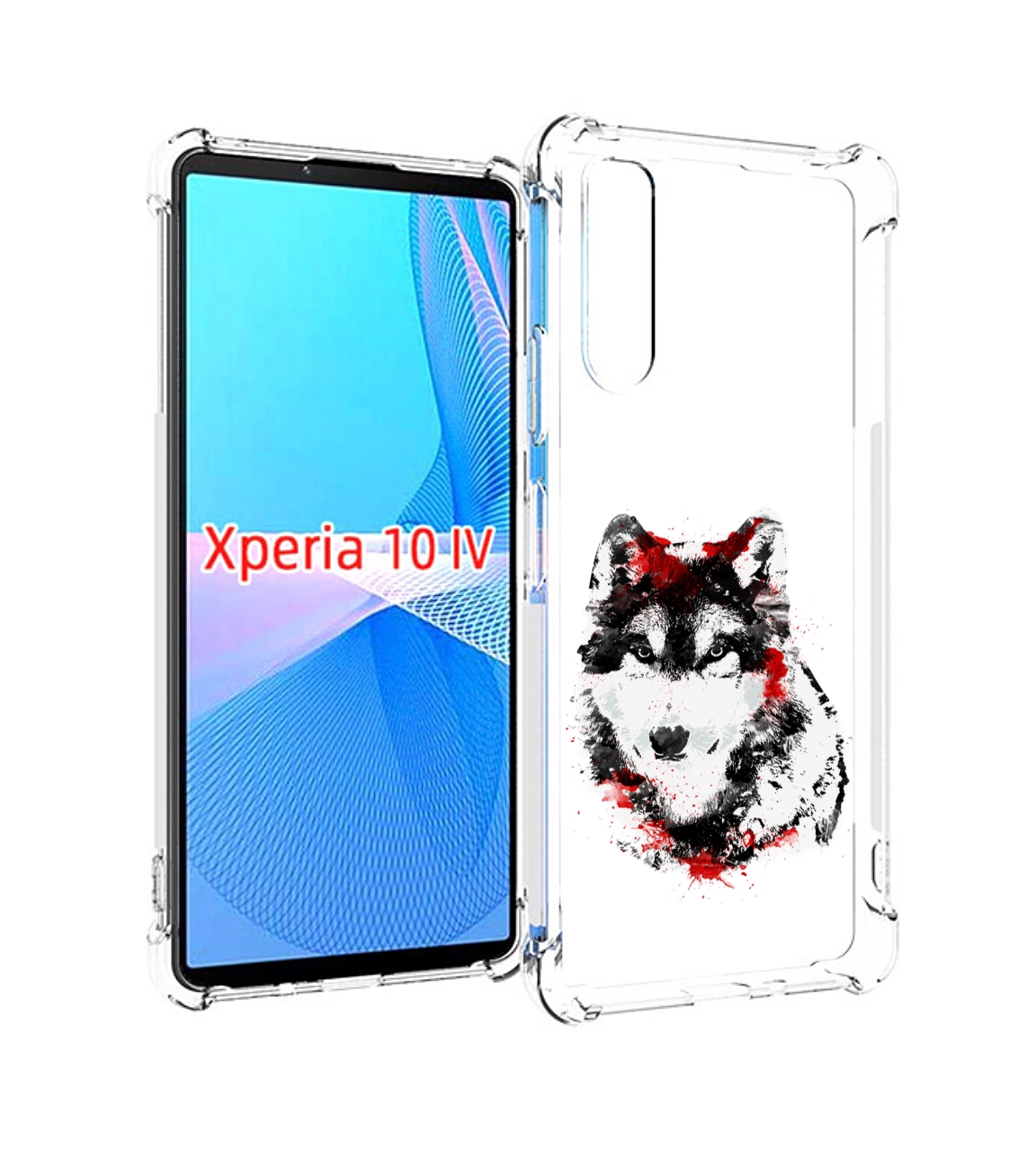 

Чехол MyPads кровавый волк для Sony Xperia 10 IV (10-4), Прозрачный, Tocco