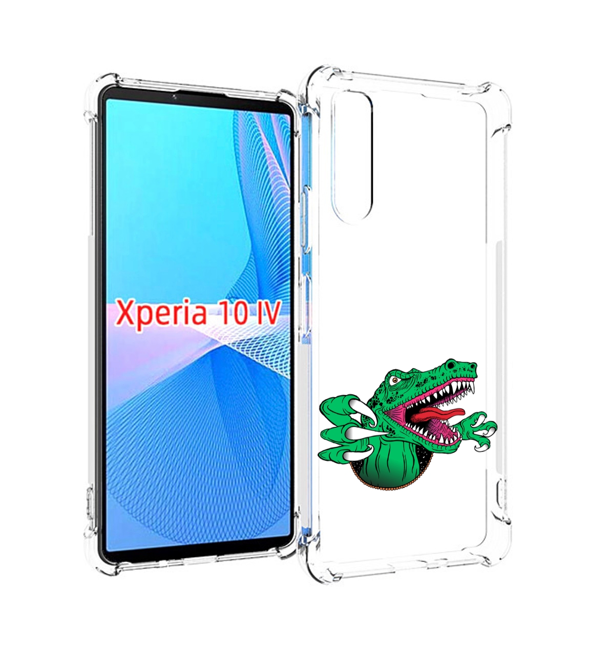 

Чехол MyPads крокодил для Sony Xperia 10 IV (10-4), Прозрачный, Tocco