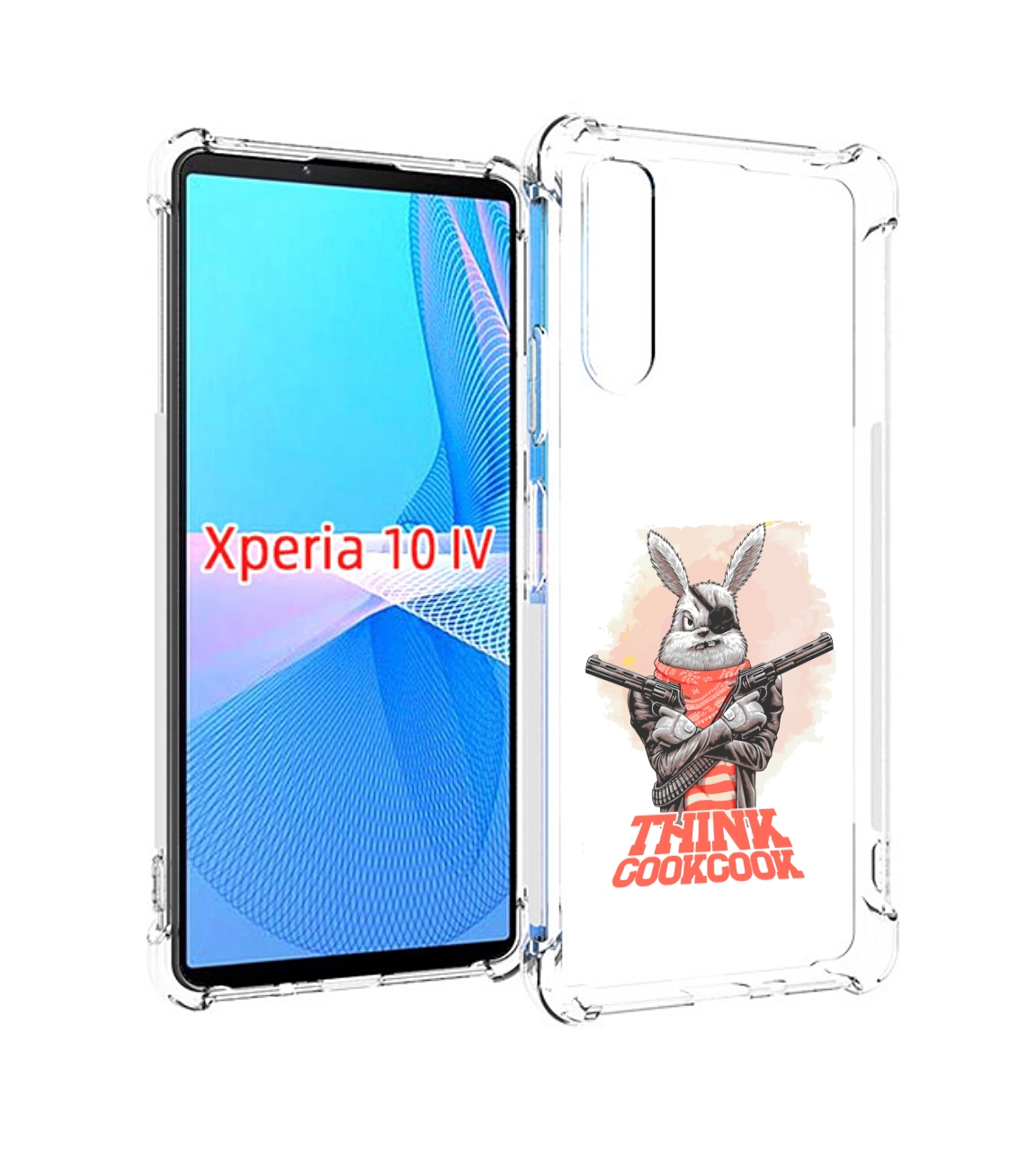 

Чехол MyPads кролик пират для Sony Xperia 10 IV (10-4), Прозрачный, Tocco