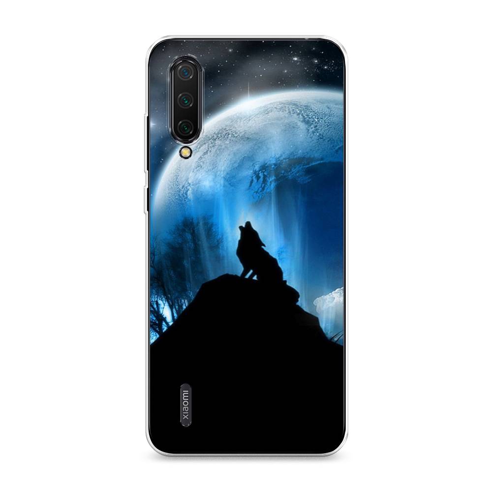 

Чехол на Xiaomi Mi 9 Lite"Волк 2", Синий;черный;белый, 36750-1