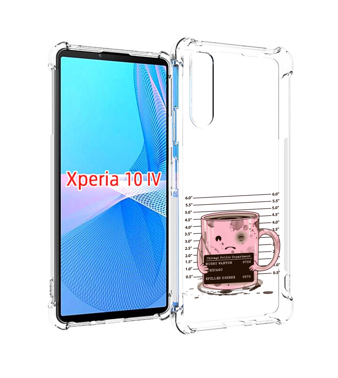 

Чехол MyPads кружка для Sony Xperia 10 IV (10-4), Прозрачный, Tocco