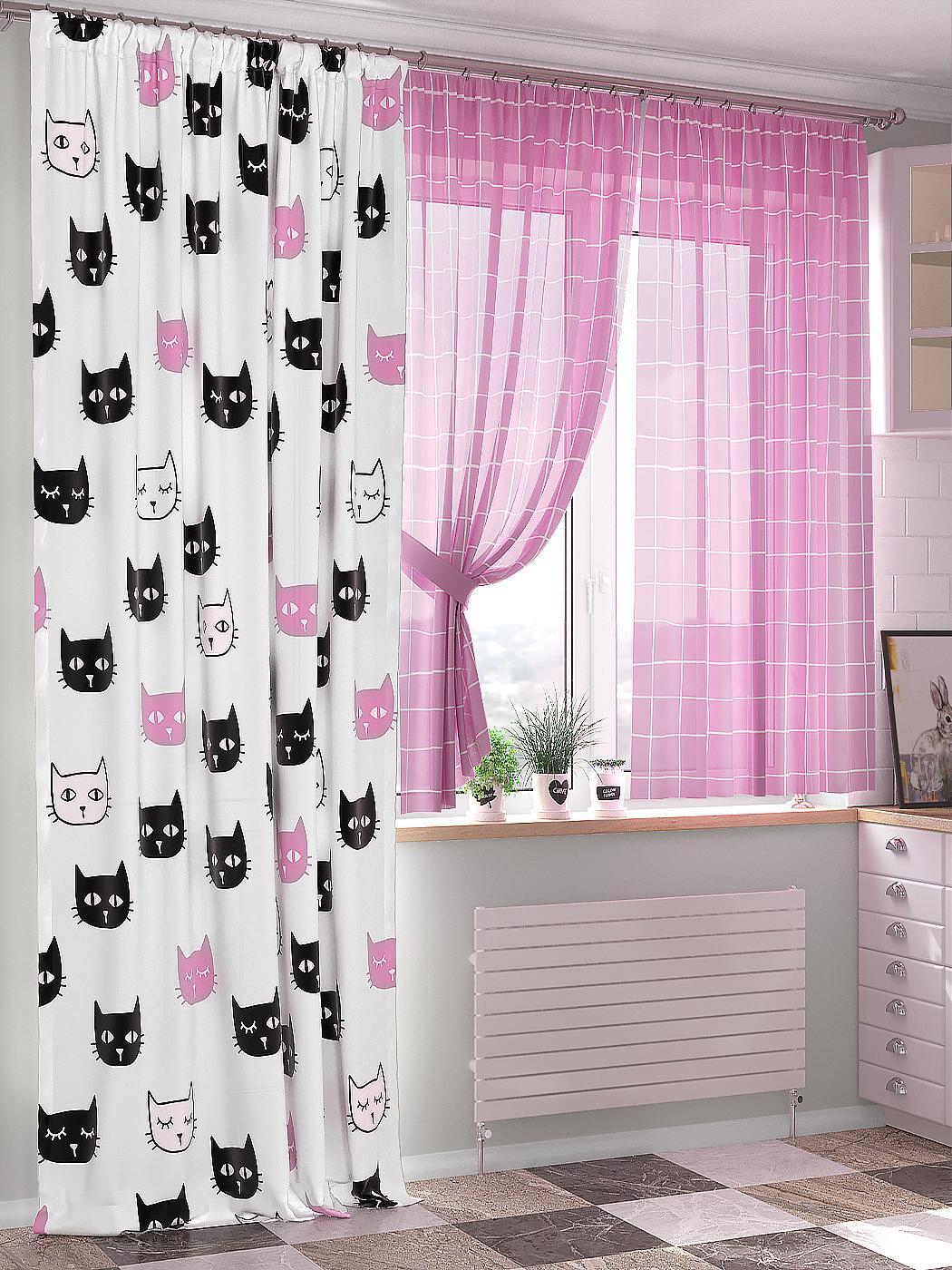 

Комплекты штор AT HOME Квентор высота 240 см, ширина 150 см, Белый, 549074