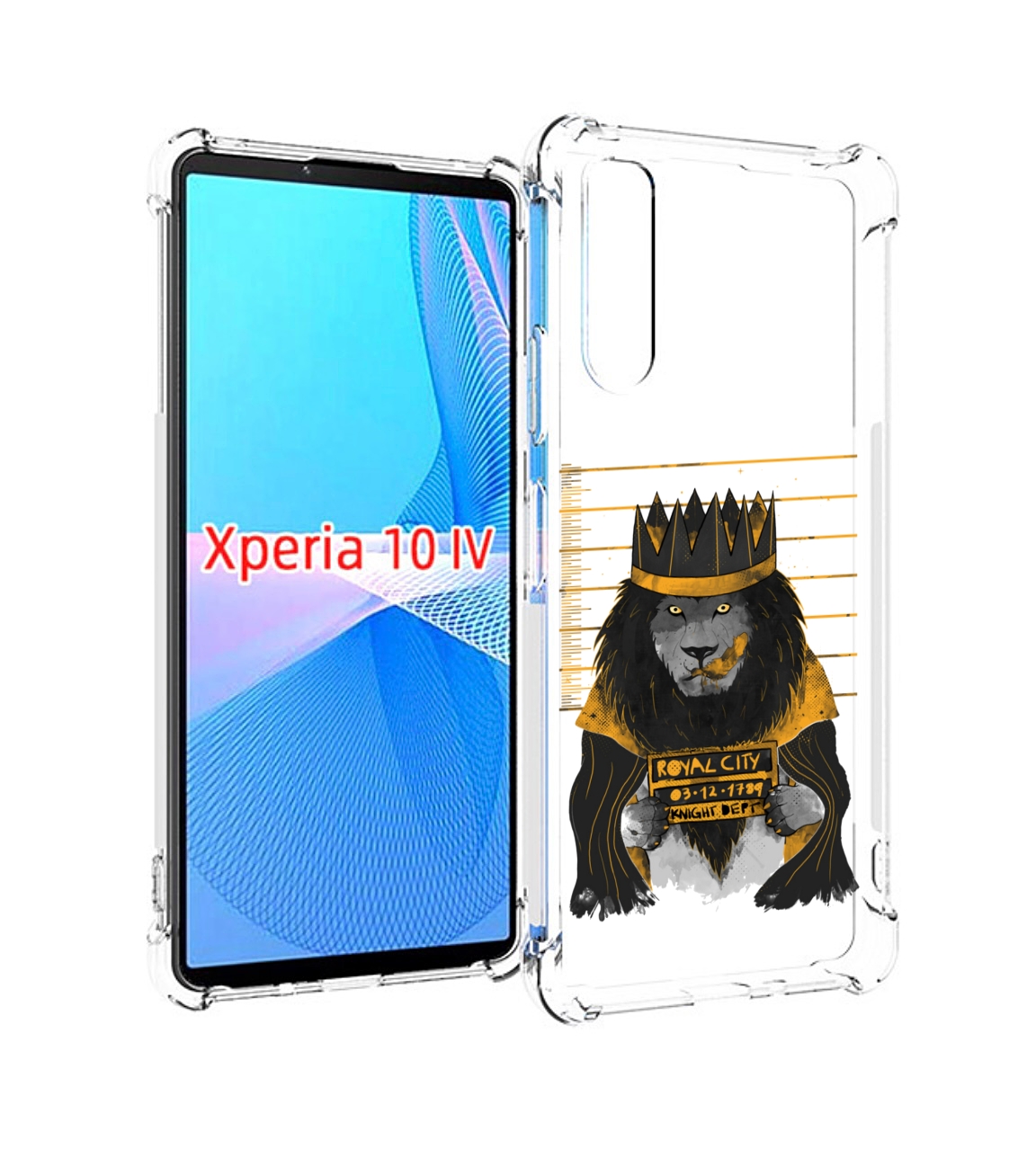 

Чехол MyPads лев в законе для Sony Xperia 10 IV (10-4), Прозрачный, Tocco