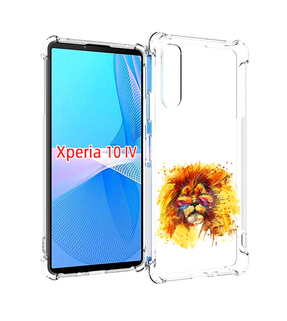 

Чехол MyPads лев в очках для Sony Xperia 10 IV (10-4), Прозрачный, Tocco