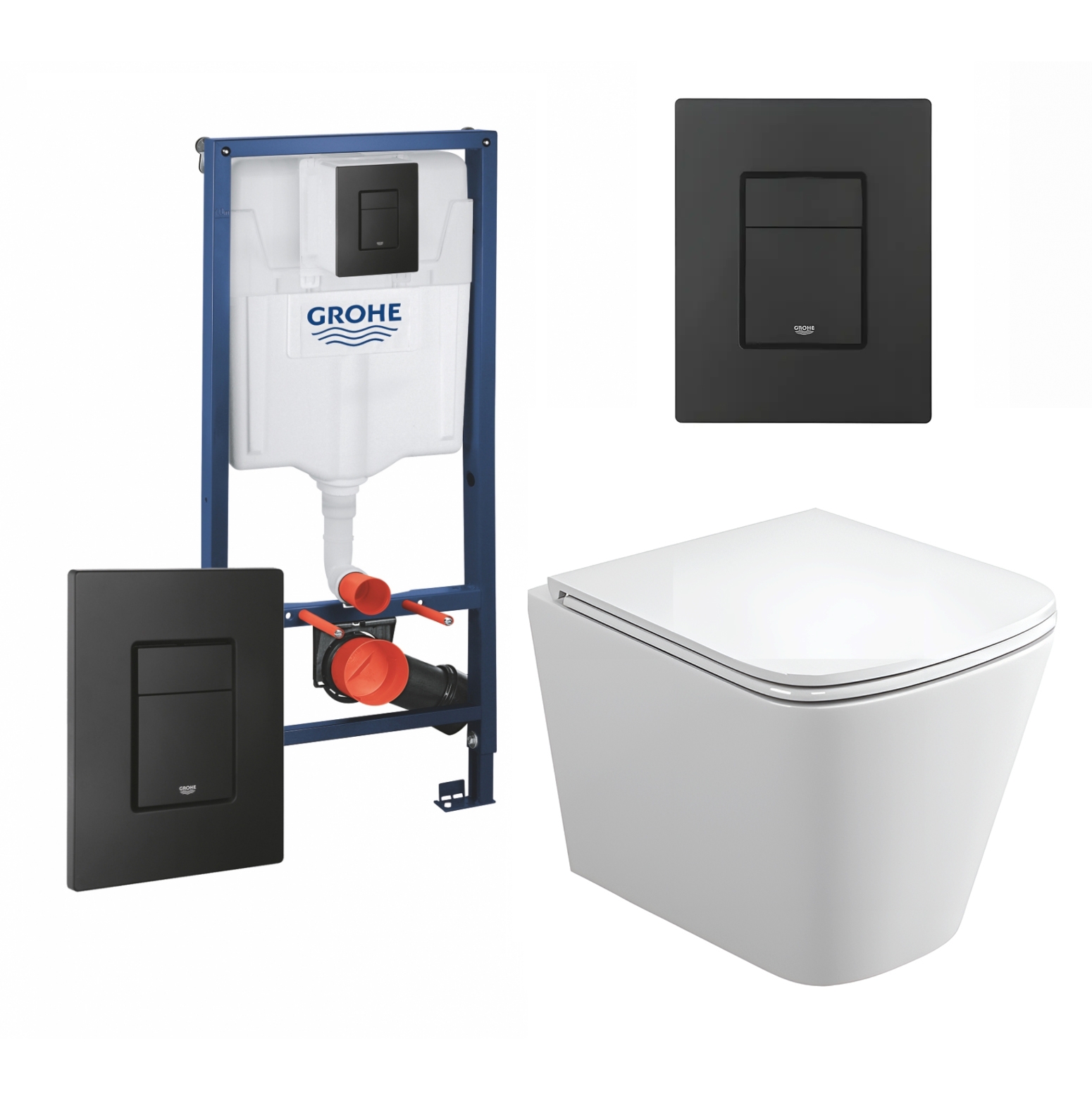 

Комплект: инсталляция Grohe Rapid SL + унитаз Binario C + кнопка черная, 539396