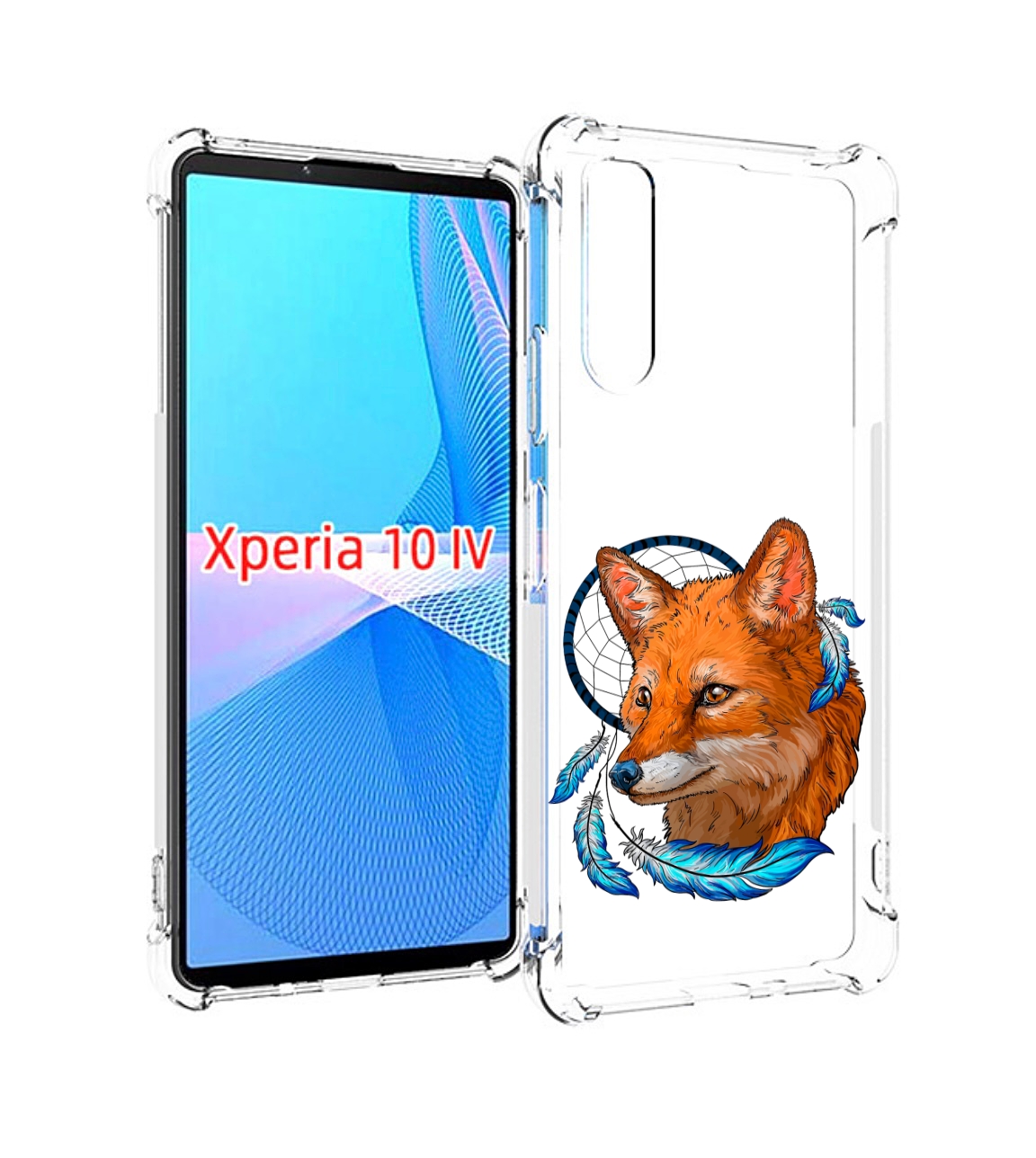 

Чехол MyPads лиса и ловец снов для Sony Xperia 10 IV (10-4), Прозрачный, Tocco
