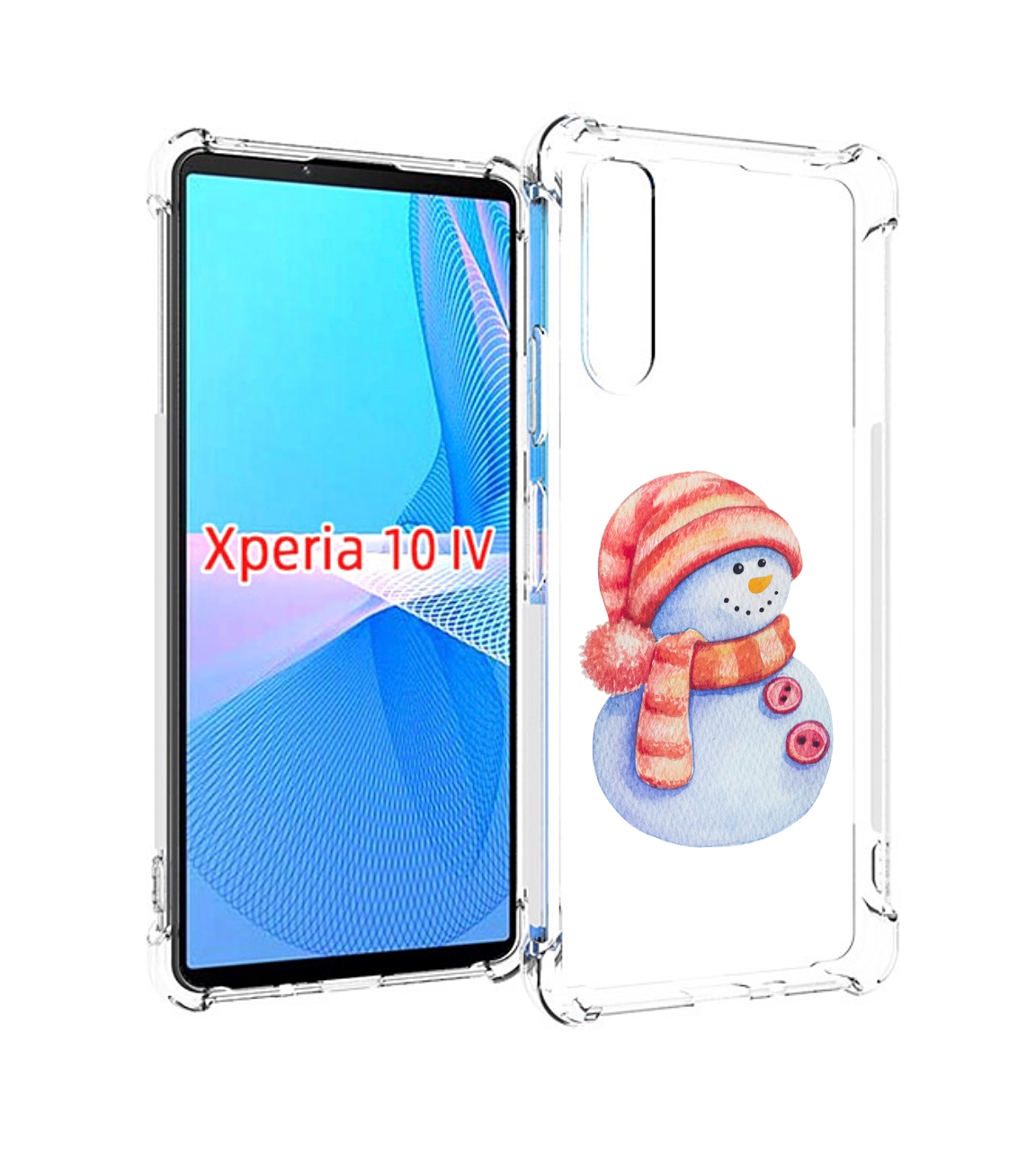 

Чехол MyPads Веселый снеговик для Sony Xperia 10 IV (10-4), Прозрачный, Tocco