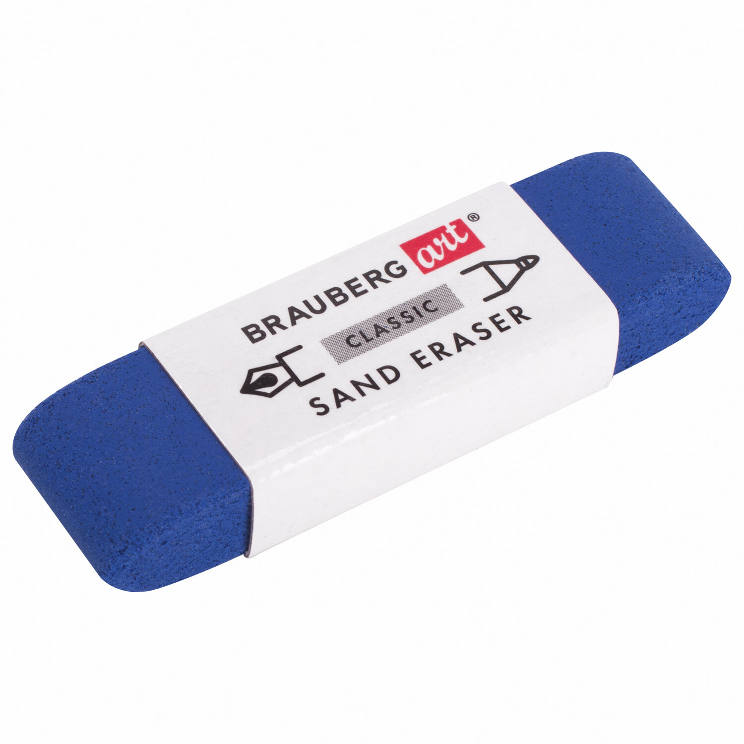 

Ластик Brauberg Art Classic Sand Eraser 52х14х10мм, абразивный для ручки и карандаша 30шт., Синий