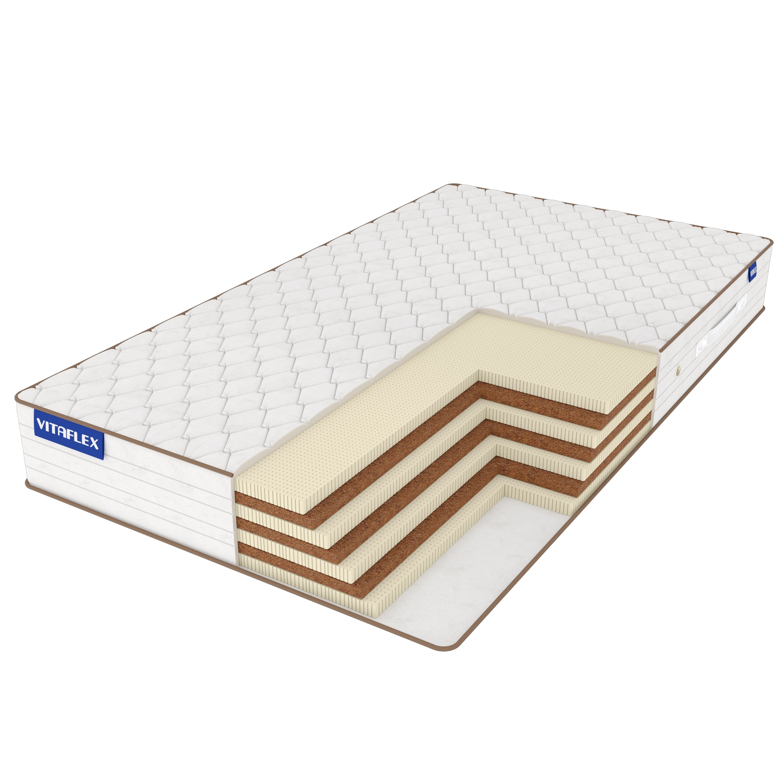 

Матрас Vitaflex Mix Easy-Hard Hight 150х190, Бежевый;белый;серый;серебристый, Easy-Hard Hight