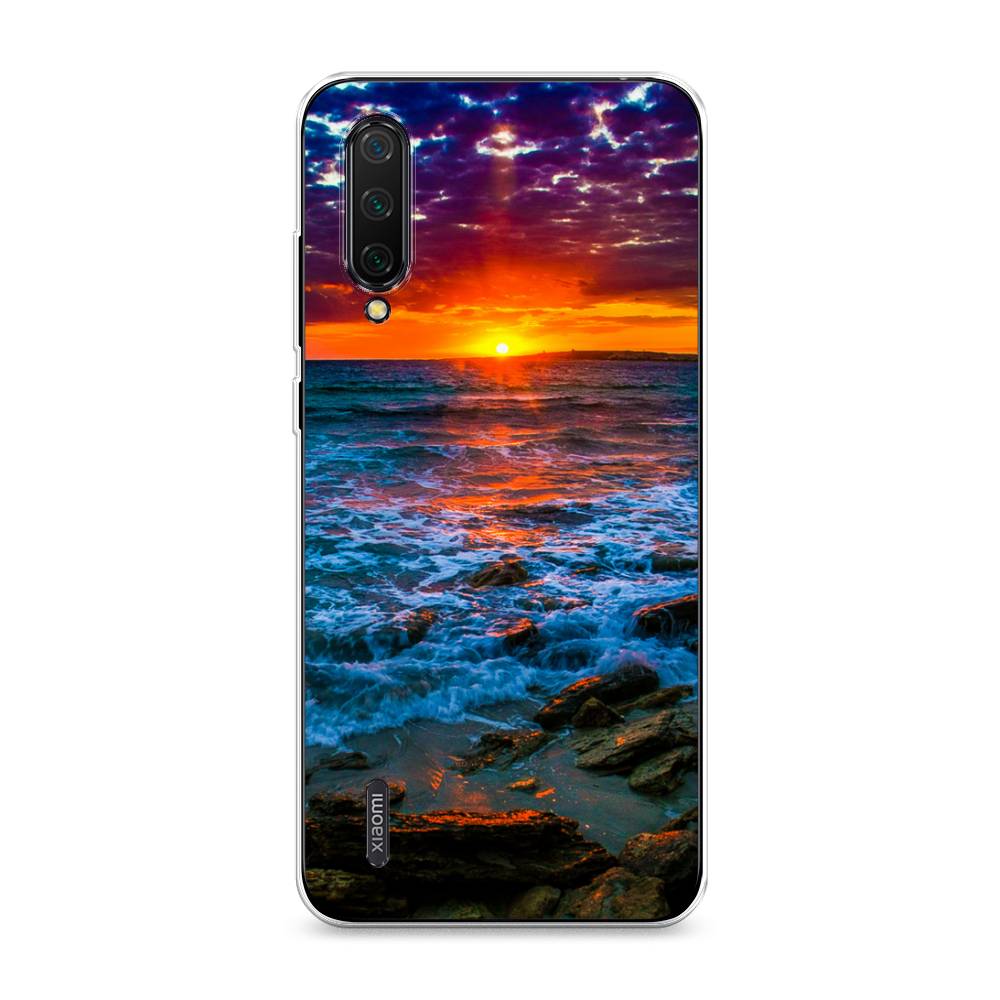

Чехол на Xiaomi Mi 9 Lite"Закат 1", Оранжевый;синий, 36750-2