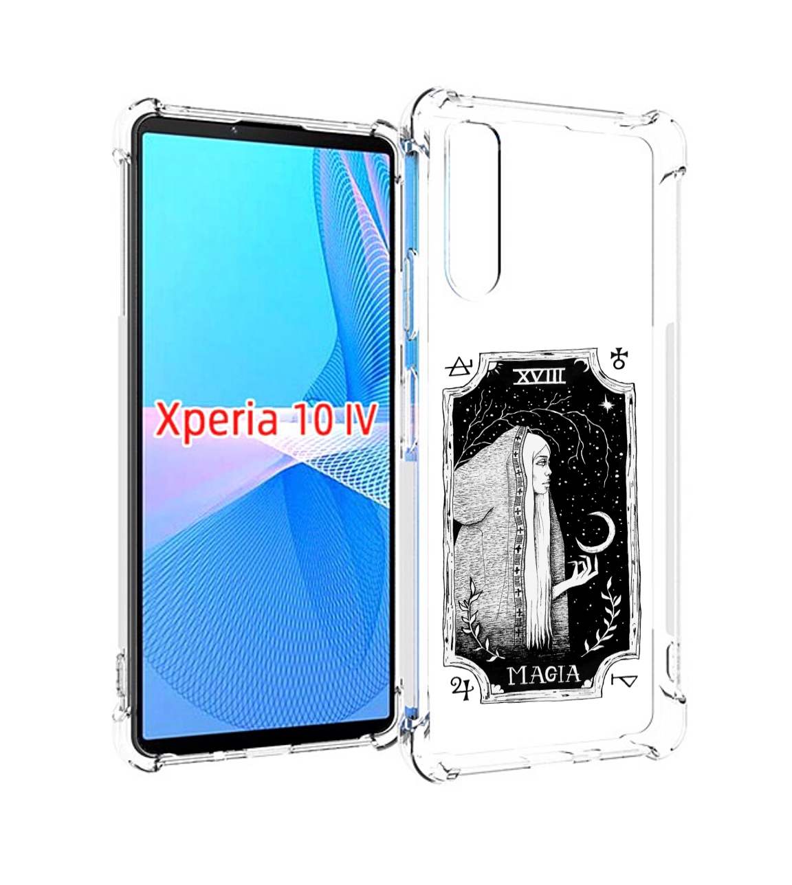 

Чехол MyPads лунная магия для Sony Xperia 10 IV (10-4), Прозрачный, Tocco