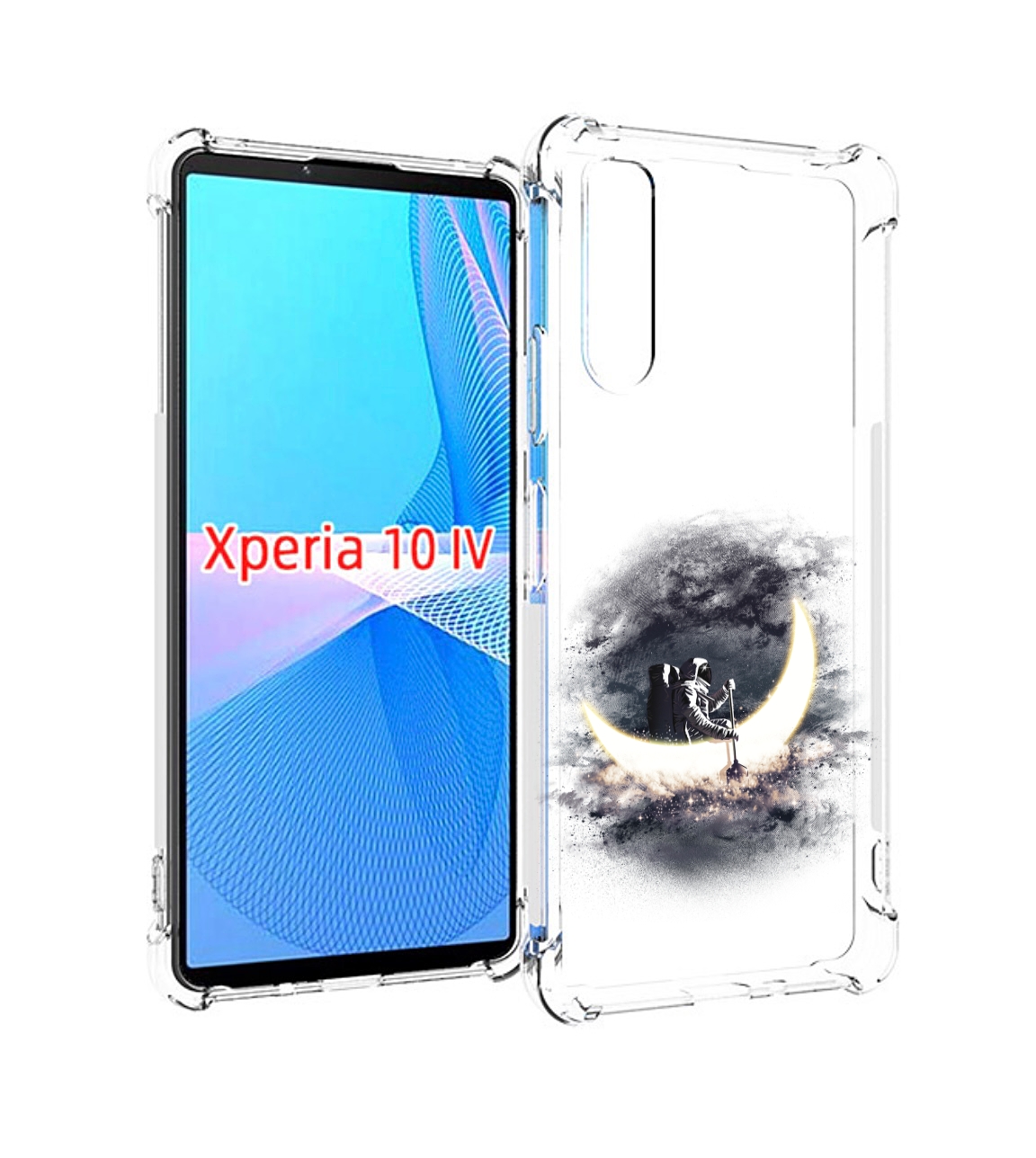 

Чехол MyPads лунный путешественник для Sony Xperia 10 IV (10-4), Прозрачный, Tocco