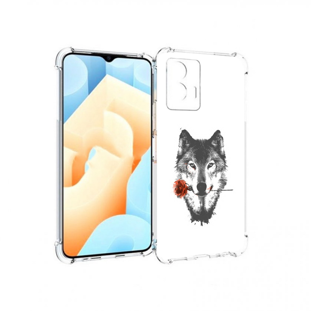 

Чехол MyPads Tocco для Vivo U5 волк с розой (PT226979.416.270), Прозрачный, Tocco