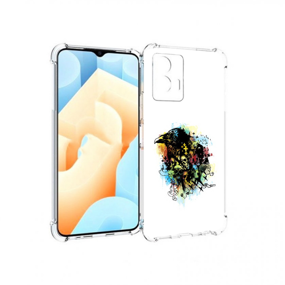 

Чехол MyPads Tocco для Vivo U5 ворон и черепа (PT226979.416.273), Прозрачный, Tocco