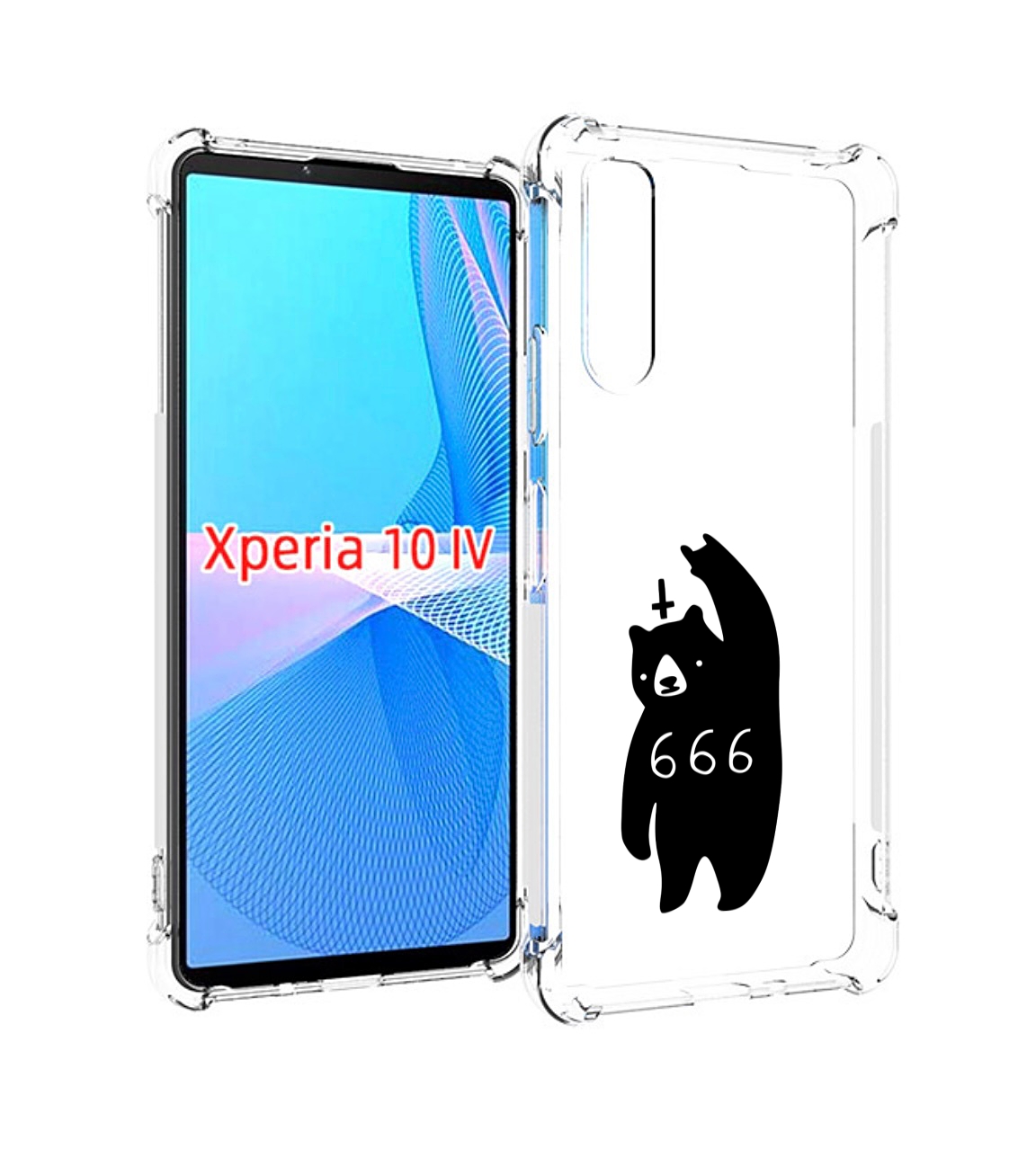 

Чехол MyPads медведь 666 для Sony Xperia 10 IV (10-4), Прозрачный, Tocco