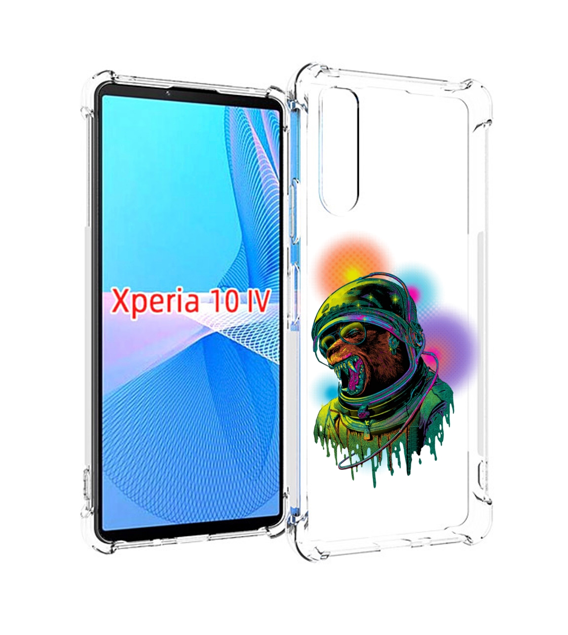 

Чехол MyPads медведь космонавт для Sony Xperia 10 IV (10-4), Прозрачный, Tocco