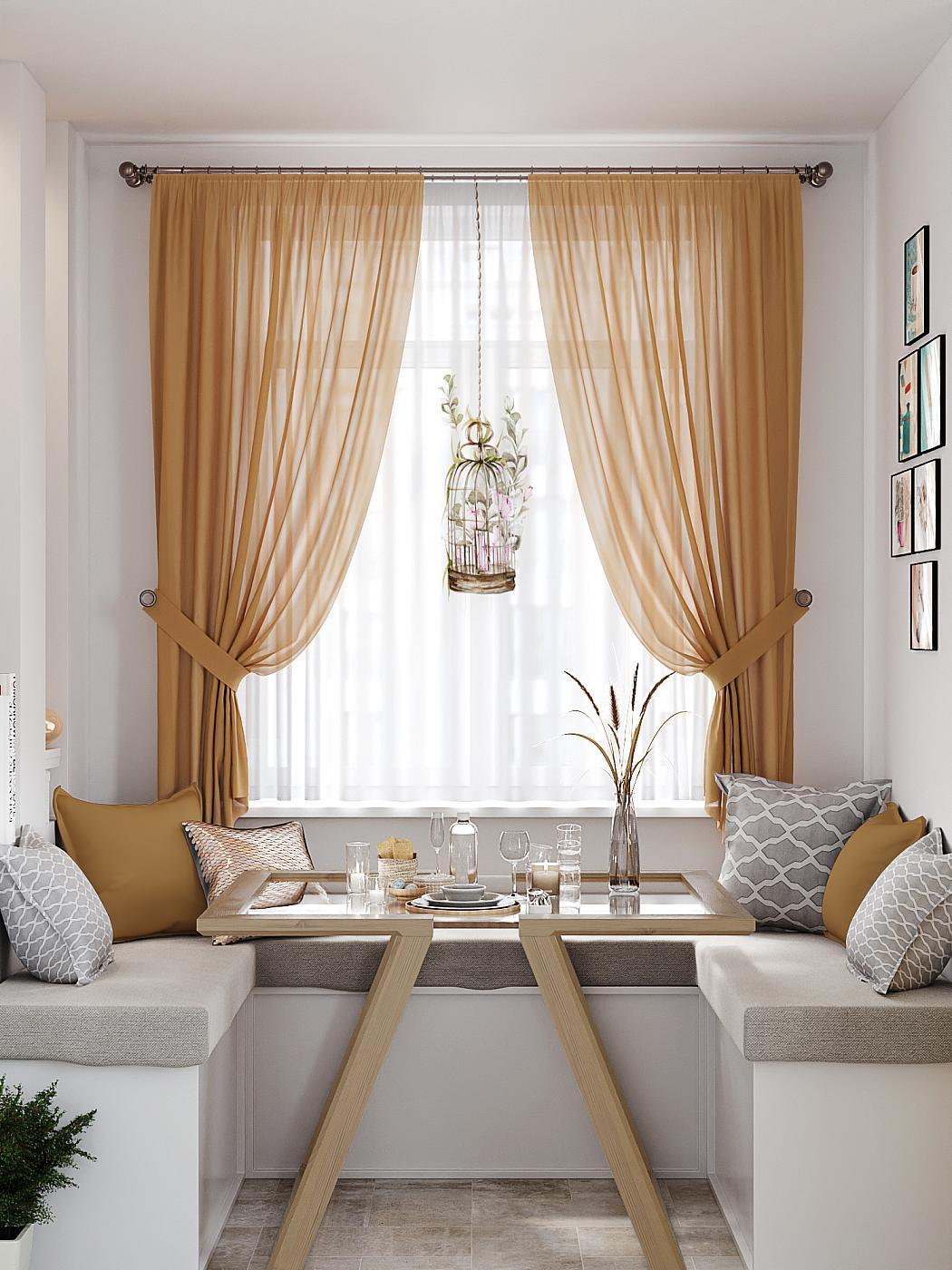 

Комплекты штор AT HOME Кинотик высота 180 см, ширина 145 см, Белый, 550260