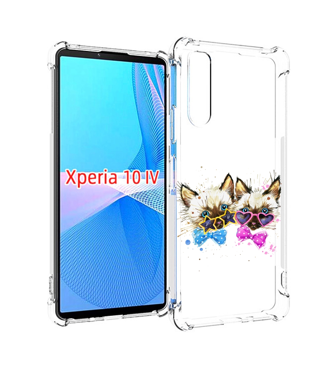 

Чехол MyPads милые котята для Sony Xperia 10 IV (10-4), Прозрачный, Tocco