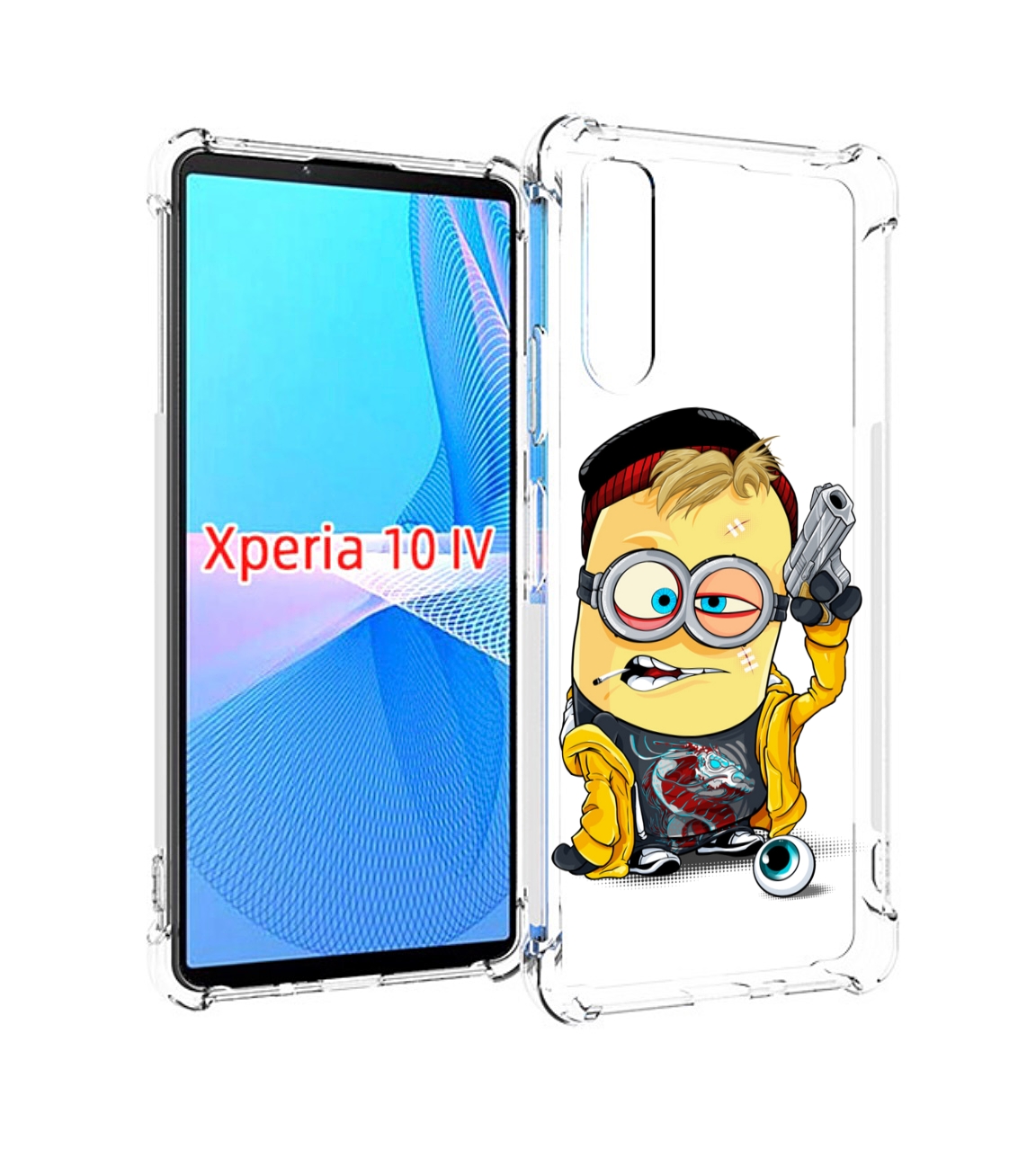 

Чехол MyPads миньон бандит для Sony Xperia 10 IV (10-4), Прозрачный, Tocco