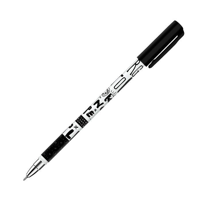 Ручка шариковая Lorex Grunge 4 Ever Slim Soft Grip 0.5мм, синяя, прорезиненный корпус