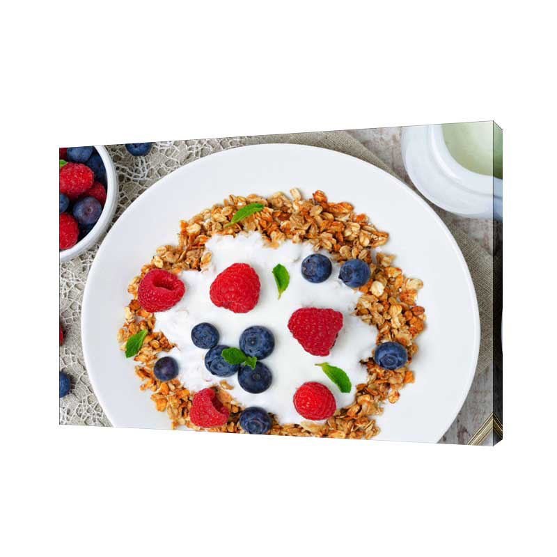 

Картина на холсте на стену Сити бланк Вкусный завтрак 30х40 см, Картина на холсте