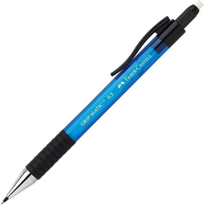 

Карандаш механический Faber-Castell Grip Matic 1375 0.5мм, с ластиком, корпус синий