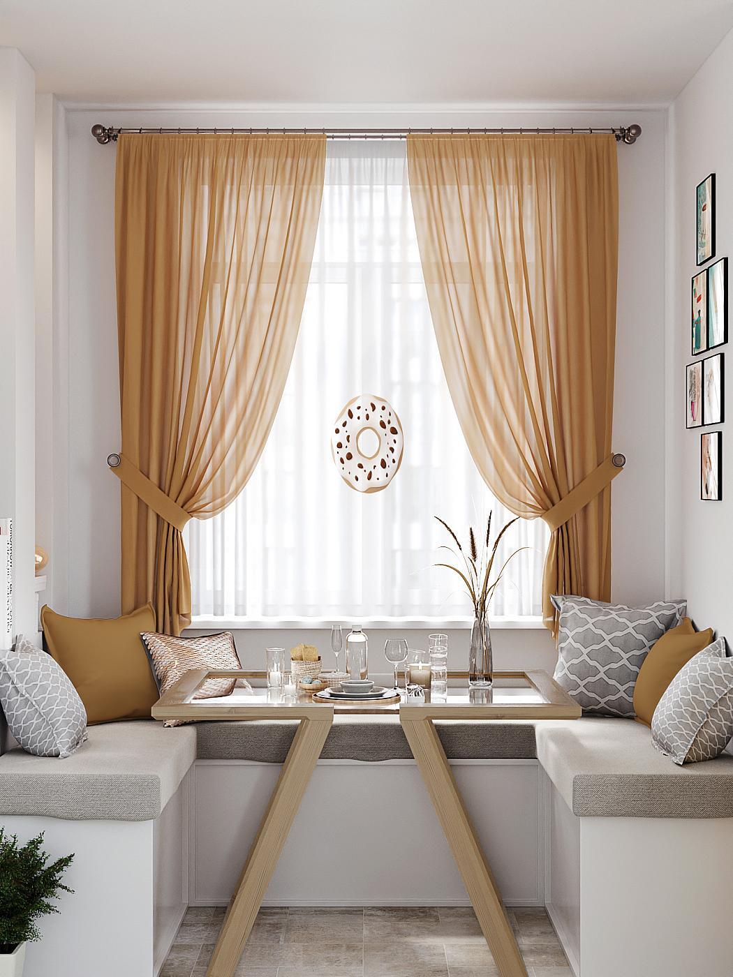 

Комплекты штор AT HOME Донтирс высота 180 см, ширина 145 см, Белый, 550271
