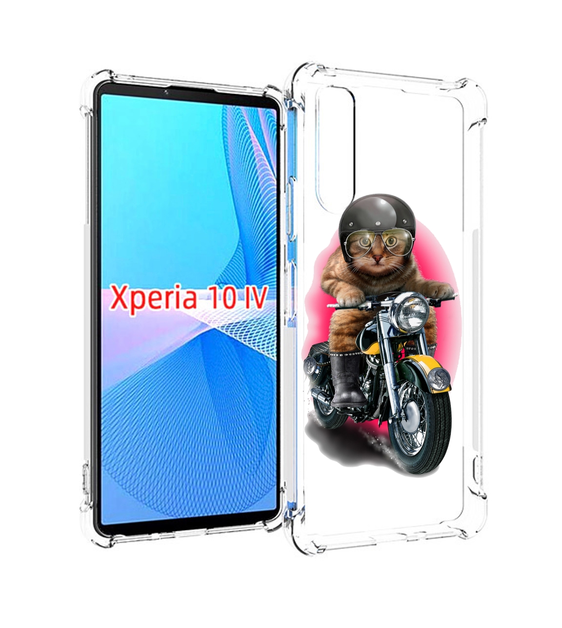 

Чехол MyPads мото-кот для Sony Xperia 10 IV (10-4), Прозрачный, Tocco