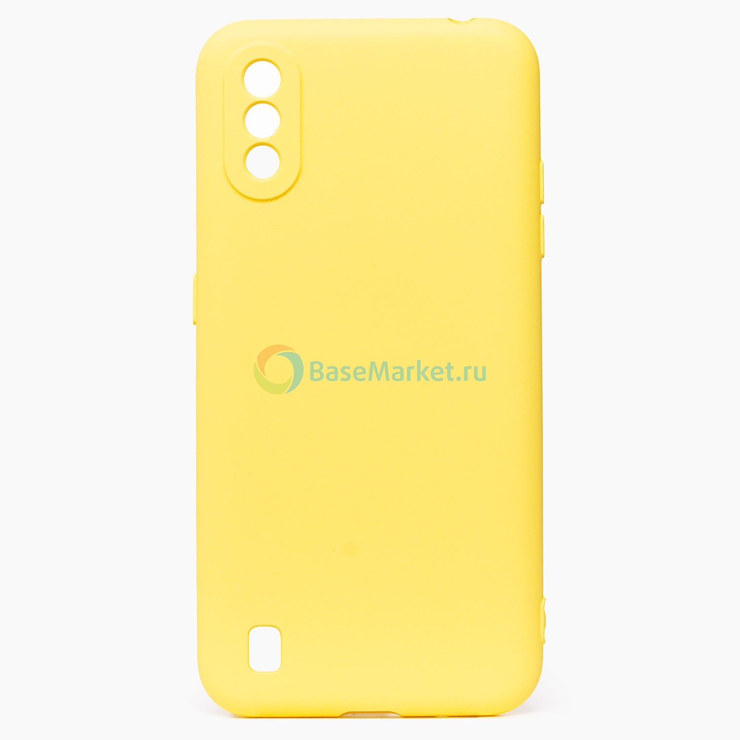 Чехол накладка Activ Full Original Design BaseMarket для Samsung A015F Galaxy A01 (желтый)