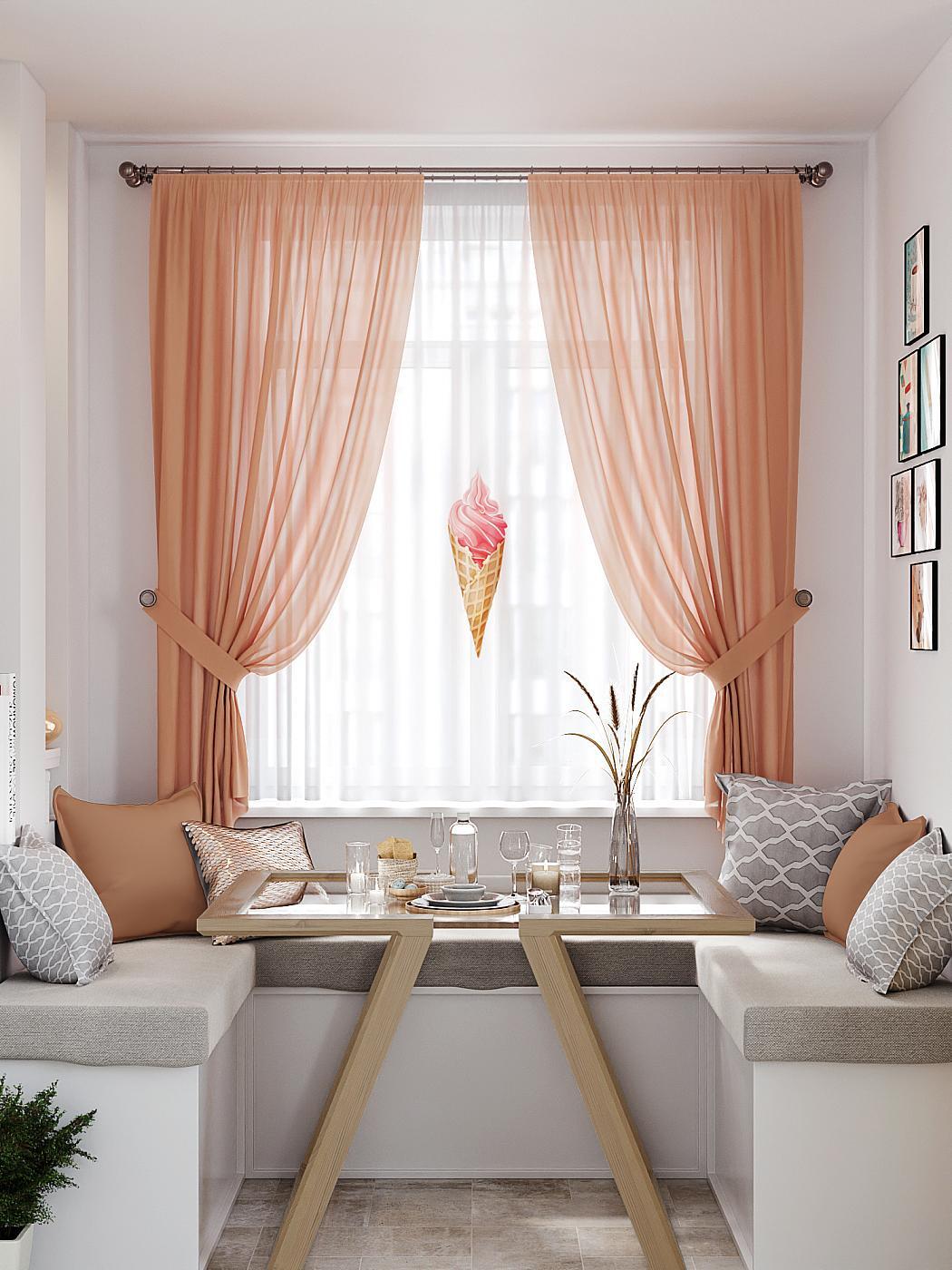 

Комплекты штор AT HOME Ненвирс высота 180 см, ширина 145 см, Белый, 550338