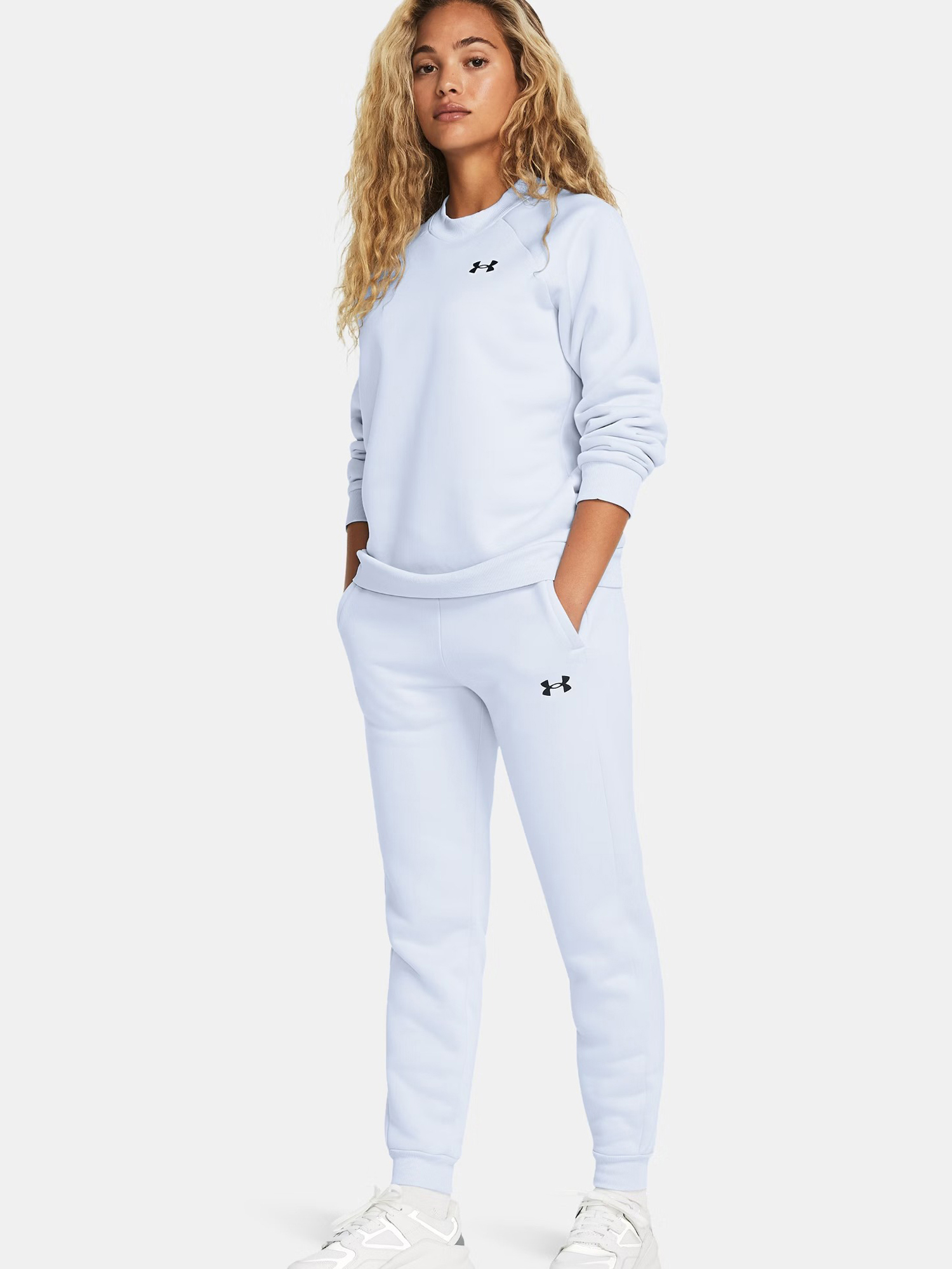 Брюки женские Under Armour Fleece Jogger 1386510-464 белые M