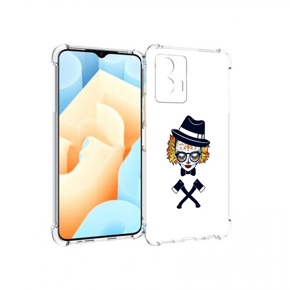 

Чехол MyPads Tocco для Vivo U5 девушка в маске с топорами рисунок (PT226979.416.304), Прозрачный, Tocco