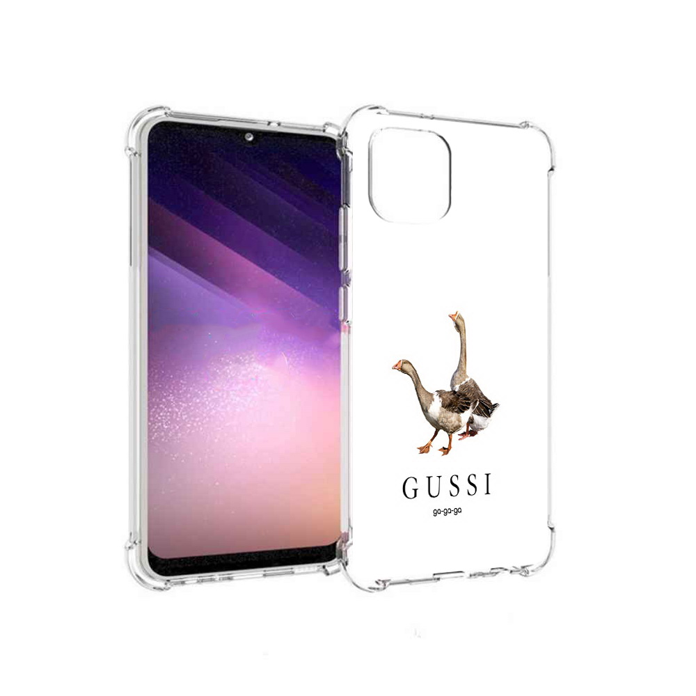 

Чехол MyPads Tocco для Samsung Galaxy A03 Гусси бренд (PT226903.537.56), Прозрачный, Tocco