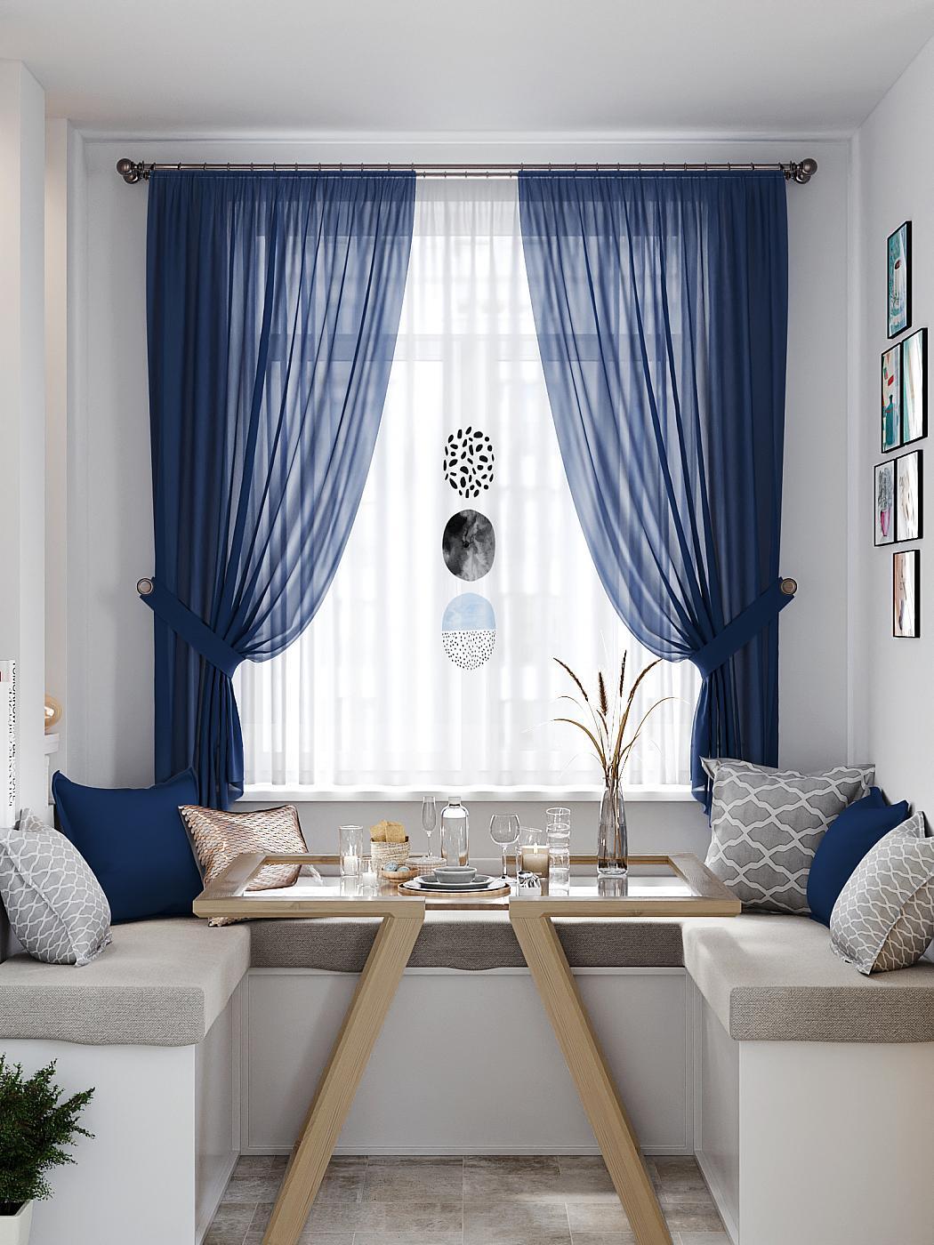 

Комплекты штор AT HOME Монтвер высота 180 см, ширина 145 см, Белый, 550381