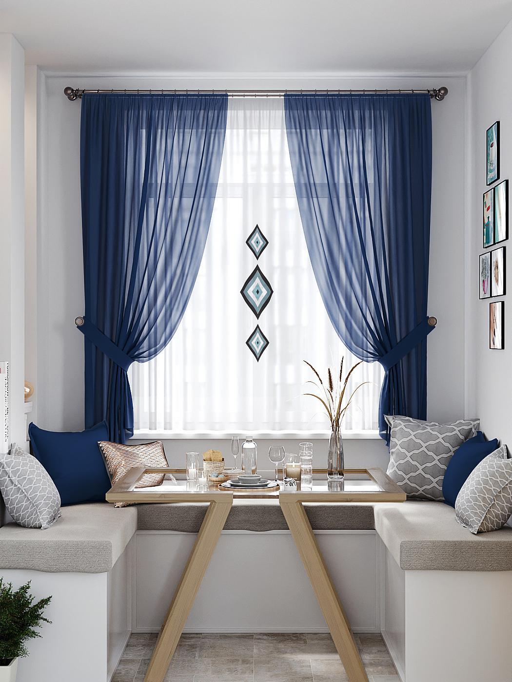 

Комплекты штор AT HOME Рилокис высота 180 см, ширина 145 см, Белый, 550383