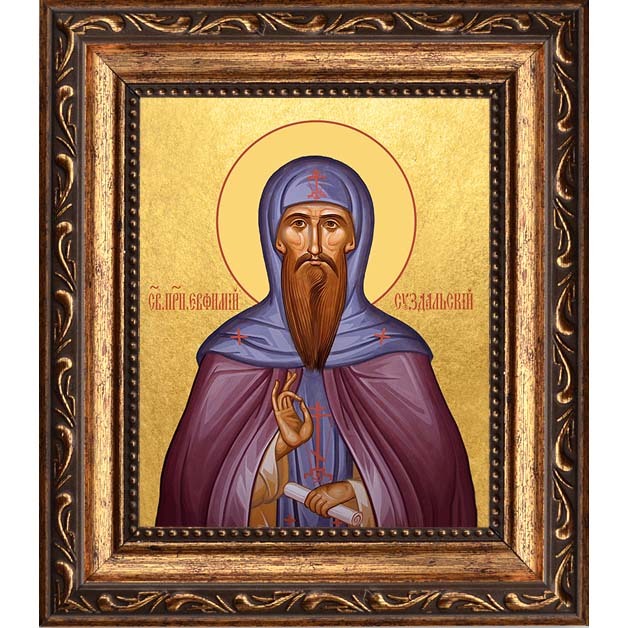 

Евфимий Суздальский преподобный. Икона на холсте.