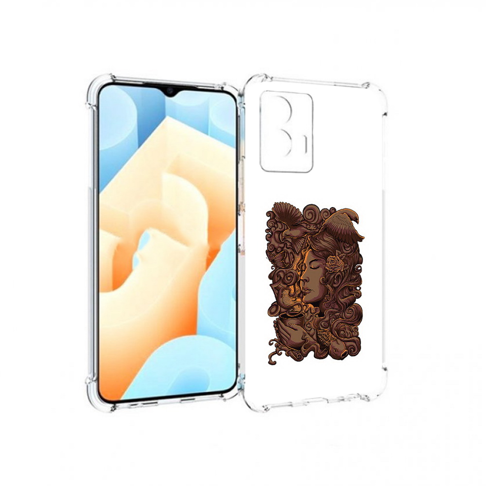 

Чехол MyPads Tocco для Vivo U5 девушка с длинными волосами абстракция (PT226979.416.312), Прозрачный, Tocco