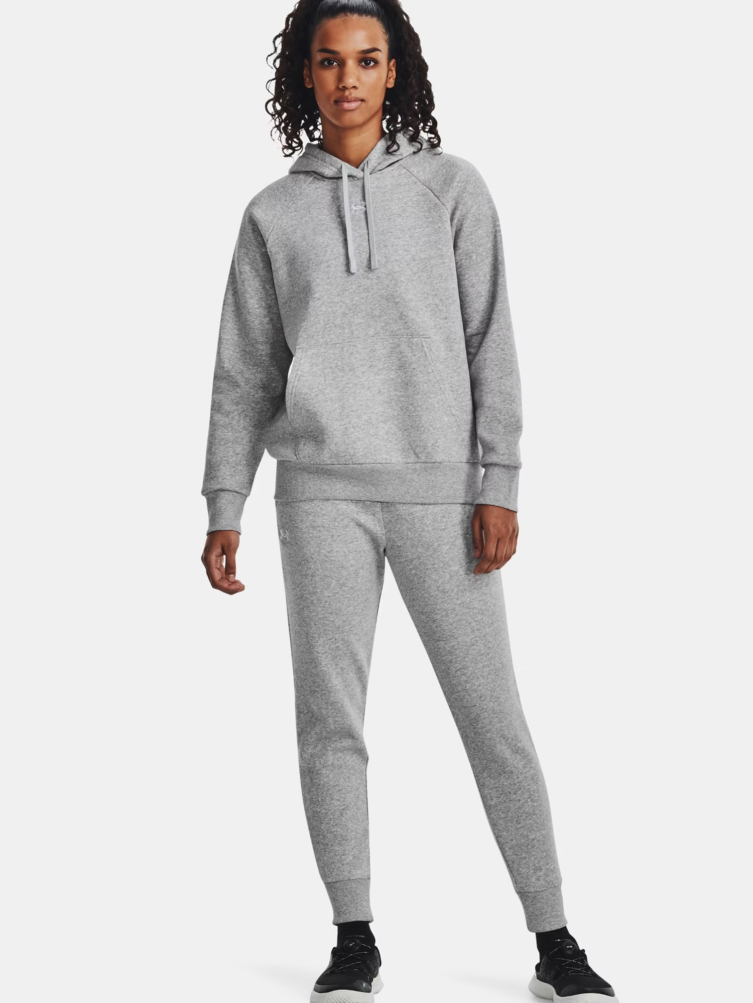 

Брюки женские Under Armour Rival Fleece Jogger 1379438-012 серые L, Серый, Rival Fleece Jogger