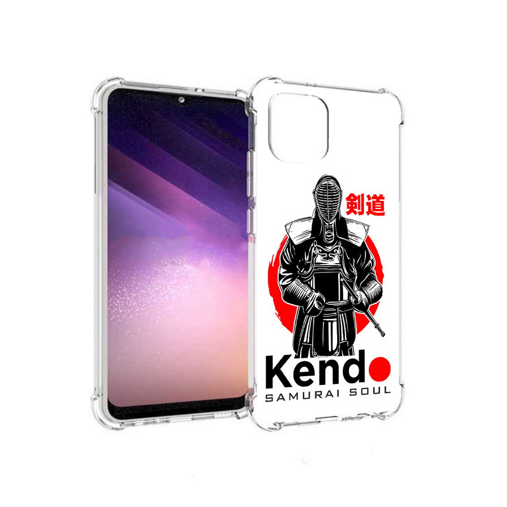 Чехол MyPads Tocco для Samsung Galaxy A03 рисованый самурай (PT226903.537.581)