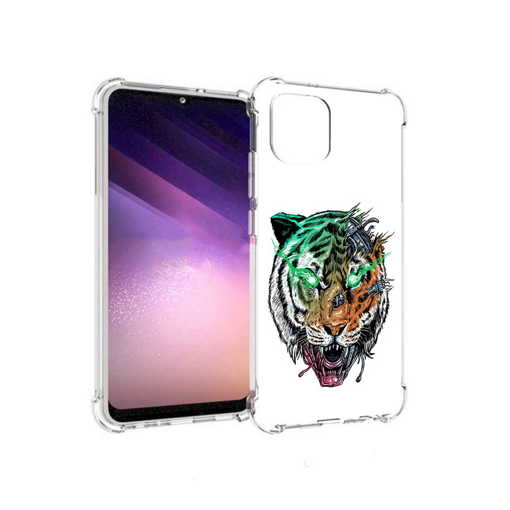 

Чехол MyPads Tocco для Samsung Galaxy A03 робо-тигр (PT226903.537.584), Прозрачный, Tocco