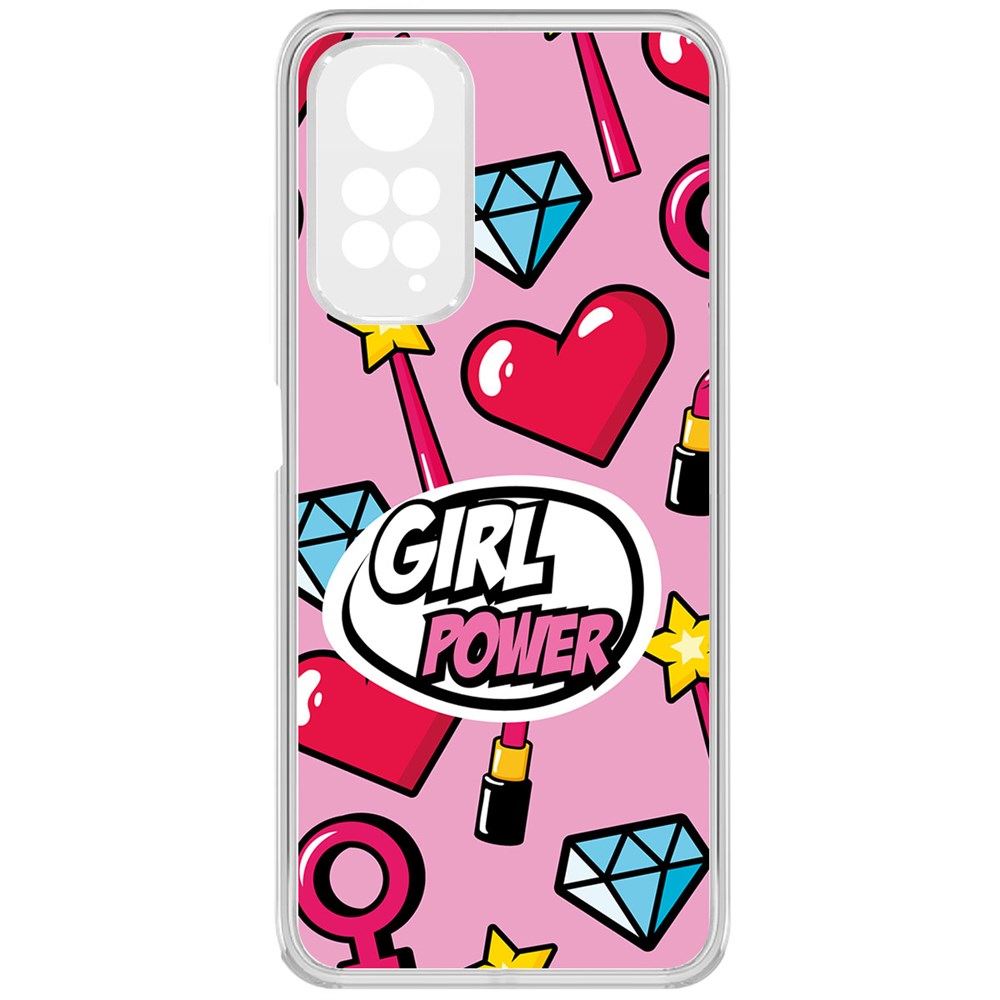 

Чехол-накладка Girl Power для Xiaomi Redmi Note 11S, Прозрачный