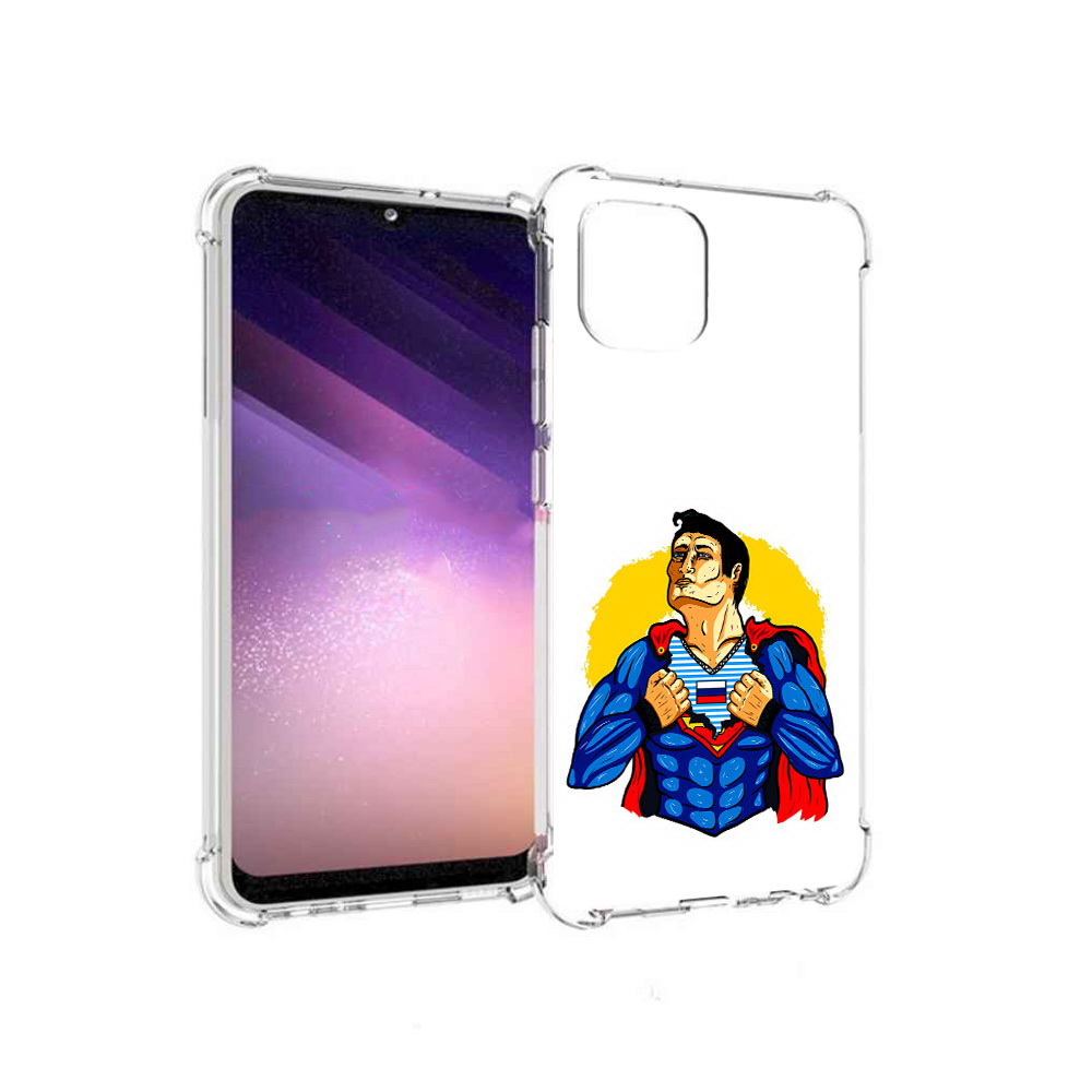 

Чехол MyPads Tocco для Samsung Galaxy A03 русский супермен (PT226903.537.591), Прозрачный, Tocco