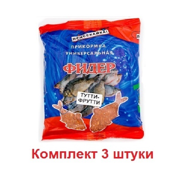 

Прикормка Подсекайка Фидер, аромат Тутти-Фрутти, 1 кг, 3 шт., Бежевый;оранжевый, aqua126280/3