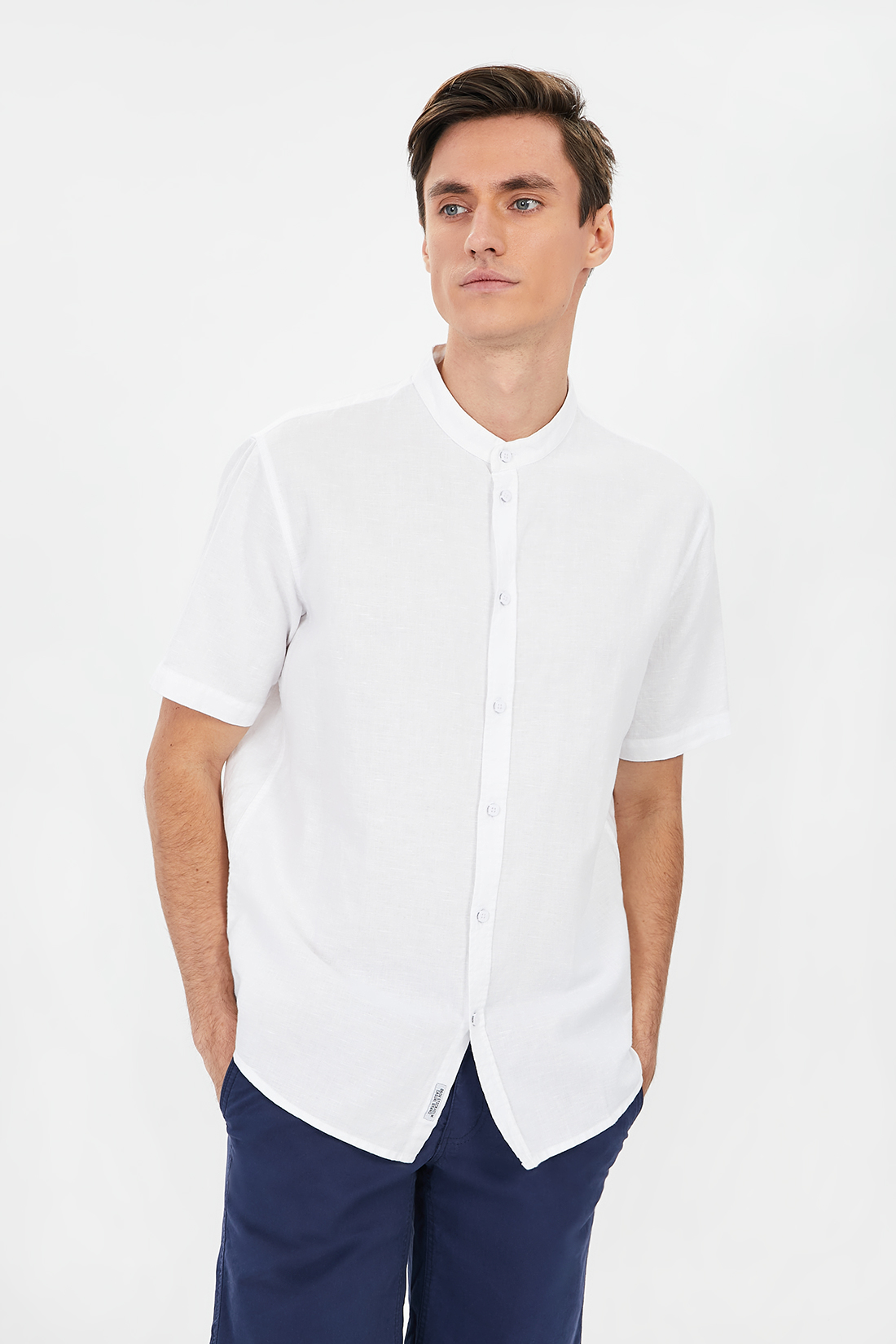Рубашка мужская Baon B681201 белая XXL