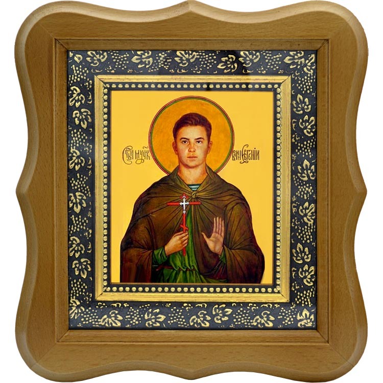 

Евгений Родионов. Икона мученика воина на холсте.