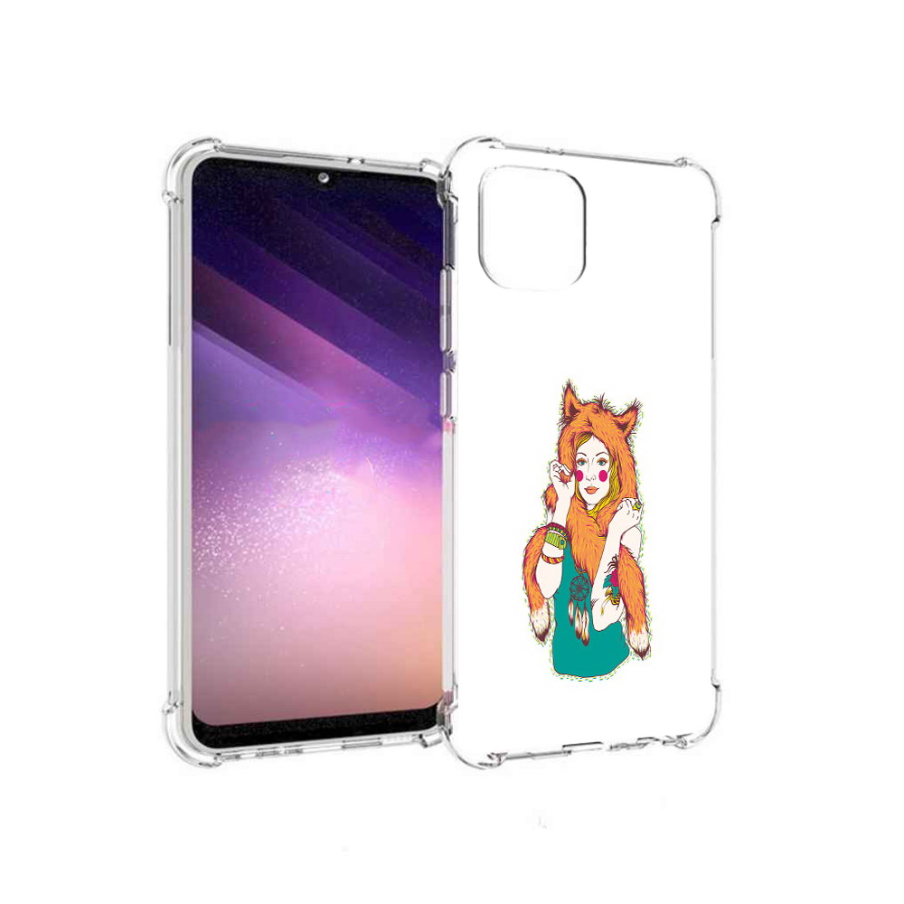 

Чехол MyPads Tocco для Samsung Galaxy A03 Девушка лиса (PT226903.537.62), Прозрачный, Tocco