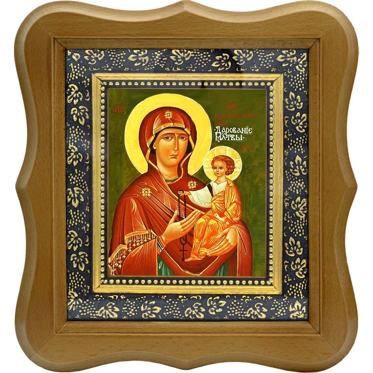 

Дарование молитвы. Икона Божьей Матери на холсте.