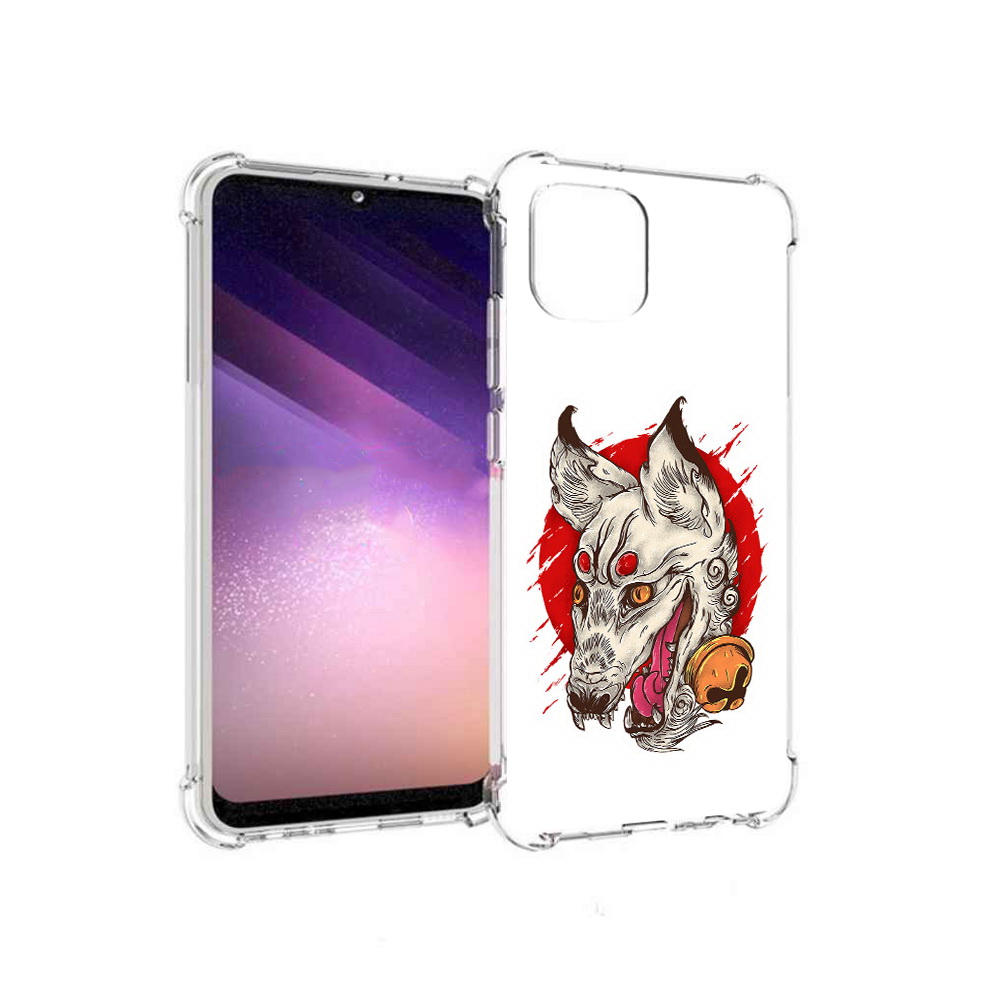 

Чехол MyPads Tocco для Samsung Galaxy A03 страшная собака (PT226903.537.627), Прозрачный, Tocco